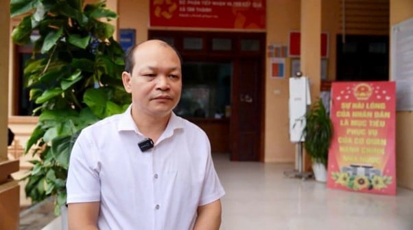 Ông Phùng Văn Quang, chủ tịch UBND xã Tân Thành, huyện Hữu Lũng, tỉnh Lạng Sơn. Ảnh: Thảo Phương. 
