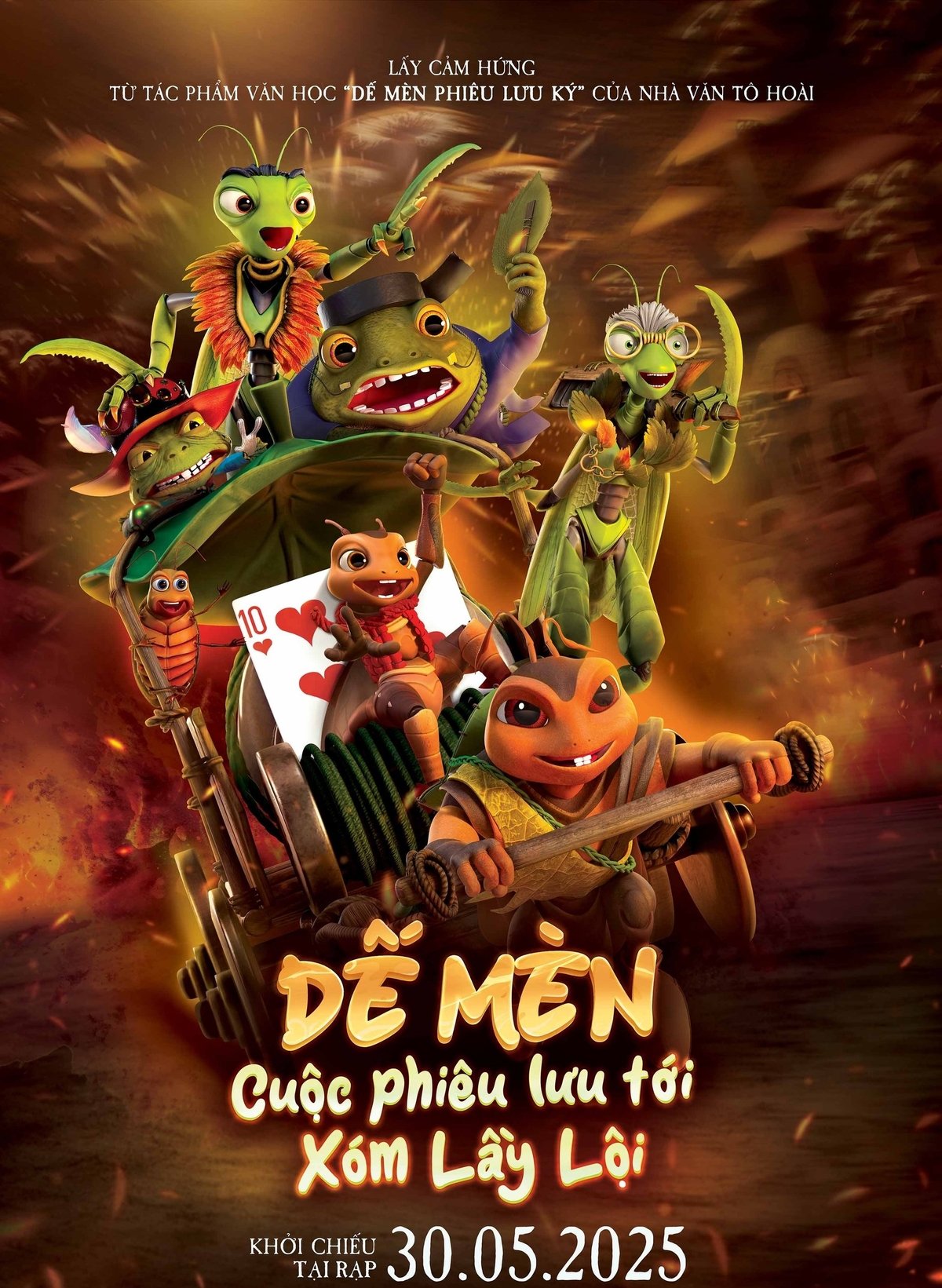 Poster bộ phim 'Dế Mèn - Cuộc phiêu lưu tới xóm Lầy Lội'. Ảnh: NSX.