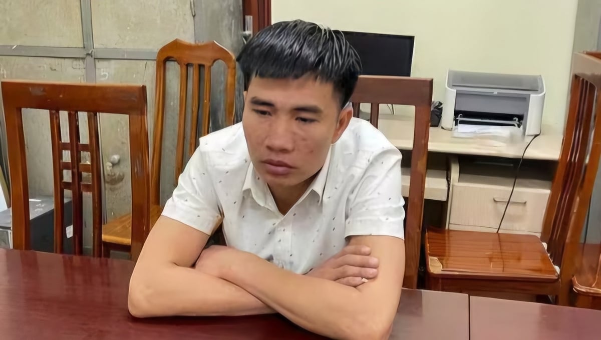 Trần Văn Khiêm tại cơ quan điều tra. Ảnh: Công an tỉnh Lạng Sơn. Trần Văn Khiêm tại cơ quan điều tra. Ảnh: Công an tỉnh Lạng Sơn.
