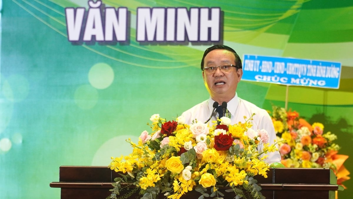 Ông Bùi Minh Thạnh – Phó Chủ tịch UBND tỉnh Bình Dương phát biểu khai mạc, nhấn mạnh vai trò của khu vực nông thôn trong chiến lược phát triển bền vững toàn tỉnh. Ảnh: Trần Phi. Ông Bùi Minh Thạnh – Phó Chủ tịch UBND tỉnh Bình Dương phát biểu khai mạc, nhấn mạnh vai trò của khu vực nông thôn trong chiến lược phát triển bền vững toàn tỉnh. Ảnh: Trần Phi.