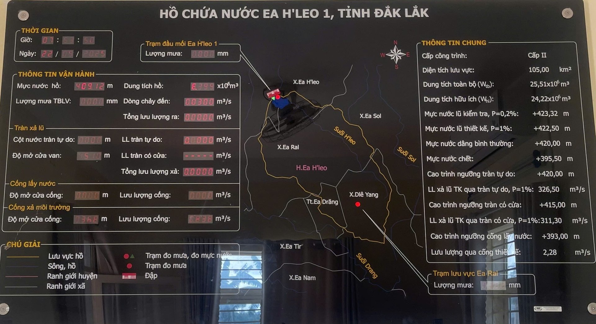 Hồ chứa nước Ea H'leo 1 được tích hợp công nghệ hiện đại để vận hành. Ảnh: PC. Hồ chứa nước Ea H'leo 1 được tích hợp công nghệ hiện đại để vận hành. Ảnh: PC.