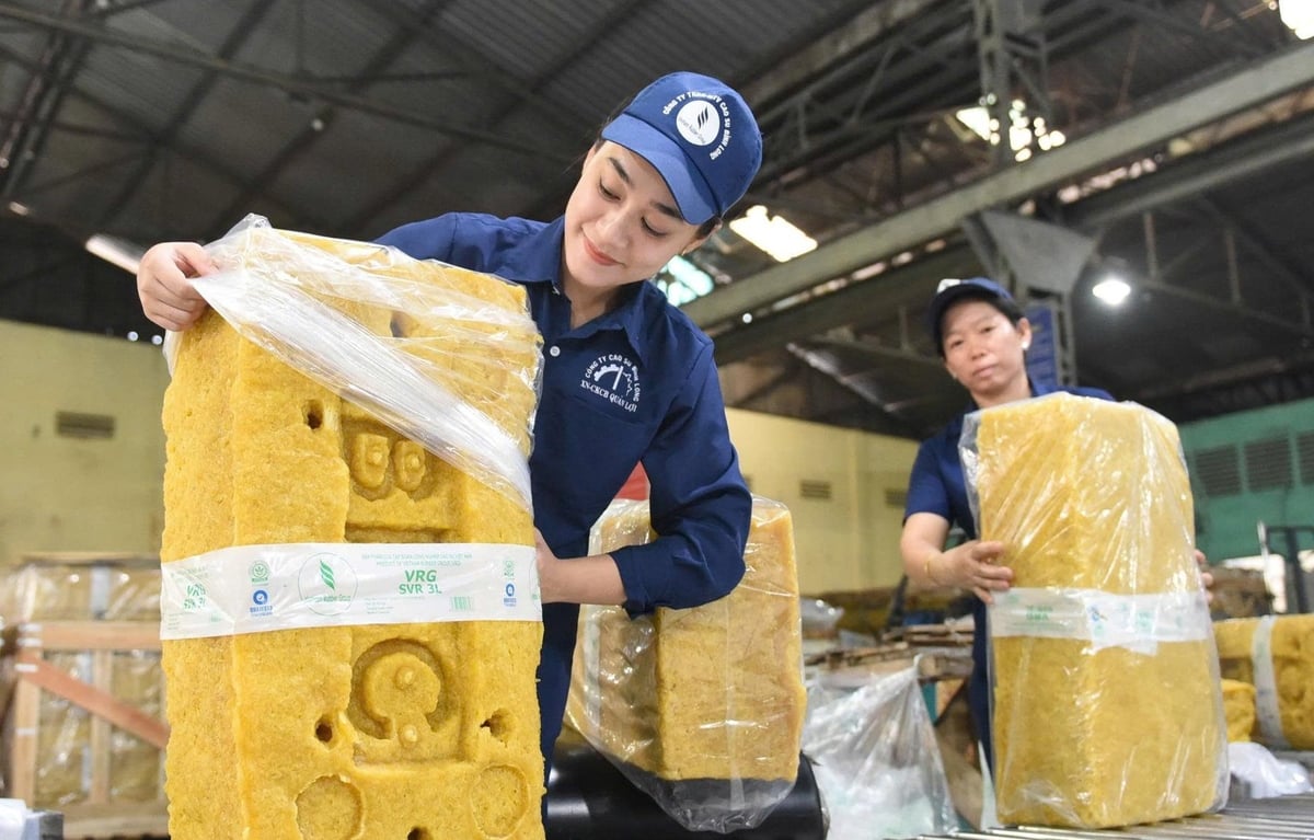 Sản phẩm cao su mang thương hiệu VRG. Ảnh: VRG. Sản phẩm cao su mang thương hiệu VRG. Ảnh: VRG.