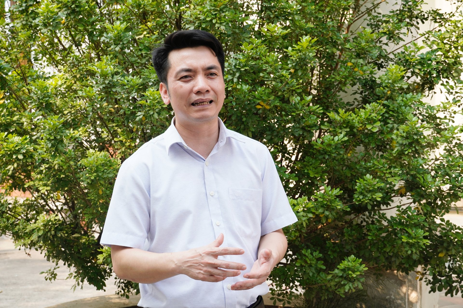 Ông Nguyễn Hoàng Dương, Giám đốc Trung tâm Khuyến nông Vĩnh Phúc. Ảnh: Hồng Thắm. Ông Nguyễn Hoàng Dương, Giám đốc Trung tâm Khuyến nông Vĩnh Phúc. Ảnh: Hồng Thắm.