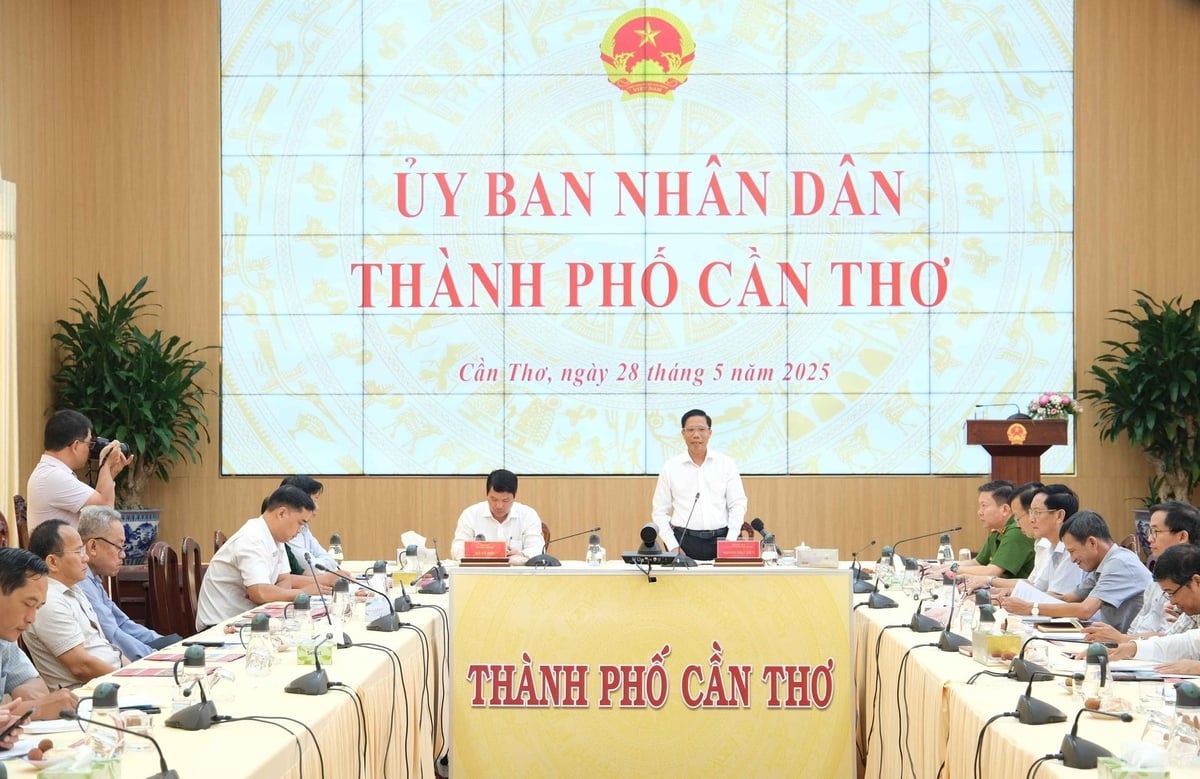 Ông Nguyễn Thực Hiện - Phó Chủ tịch UBND TP Cần Thơ chủ trì cuộc họp Ban Chỉ đạo chống buôn lậu, gian lận thương mại và hàng giả chiều 28/5. Ảnh: TL. Ông Nguyễn Thực Hiện - Phó Chủ tịch UBND TP Cần Thơ chủ trì cuộc họp Ban Chỉ đạo chống buôn lậu, gian lận thương mại và hàng giả chiều 28/5. Ảnh: TL.