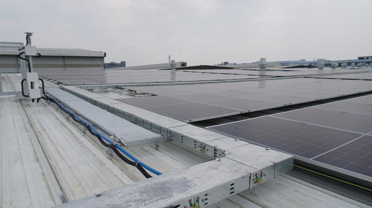 Doanh nghiệp tại Tây Ninh chủ động chuyển đổi sang năng lượng xanh. Ảnh: Trần Trung. Doanh nghiệp tại Tây Ninh chủ động chuyển đổi sang năng lượng xanh. Ảnh: Trần Trung.