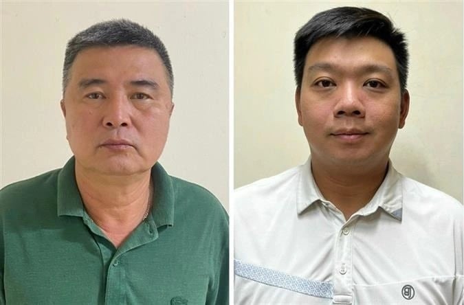 Bị cáo Nguyễn Lộc An (trái) và Trần Trác Việt Đức. Ảnh: Bộ Công an. Bị cáo Nguyễn Lộc An (trái) và Trần Trác Việt Đức. Ảnh: Bộ Công an.