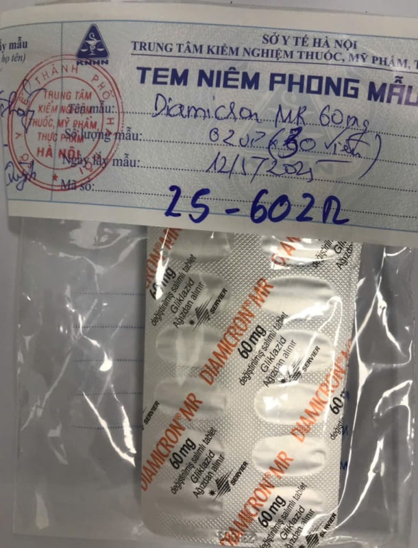 Mẫu thuốc không đảm bảo chất lượng tại Nhà thuốc Đức Anh. Ảnh: Cục Quản lý Dược.