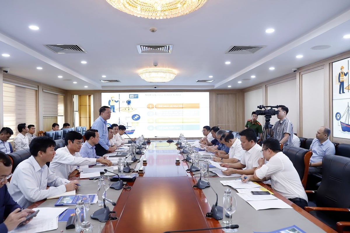 Lãnh đạo Cục Chuyển đổi số và Thông tin dữ liệu nông nghiệp và môi trường phát biểu tại cuộc họp. Ảnh: Khương Trung. Lãnh đạo Cục Chuyển đổi số và Thông tin dữ liệu nông nghiệp và môi trường phát biểu tại cuộc họp. Ảnh: Khương Trung.