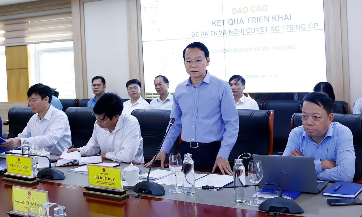 Bộ trưởng Đỗ Đức Duy phát biểu tại cuộc họp với Bộ Công an về tình hình, kết quả triển khai thực hiện Đề án 06 và Nghị quyết số 175/NQ-CP ngày 30 tháng 10 năm 2023 của Chính phủ. Ảnh: Khương Trung. Bộ trưởng Đỗ Đức Duy phát biểu tại cuộc họp với Bộ Công an về tình hình, kết quả triển khai thực hiện Đề án 06 và Nghị quyết số 175/NQ-CP ngày 30 tháng 10 năm 2023 của Chính phủ. Ảnh: Khương Trung.