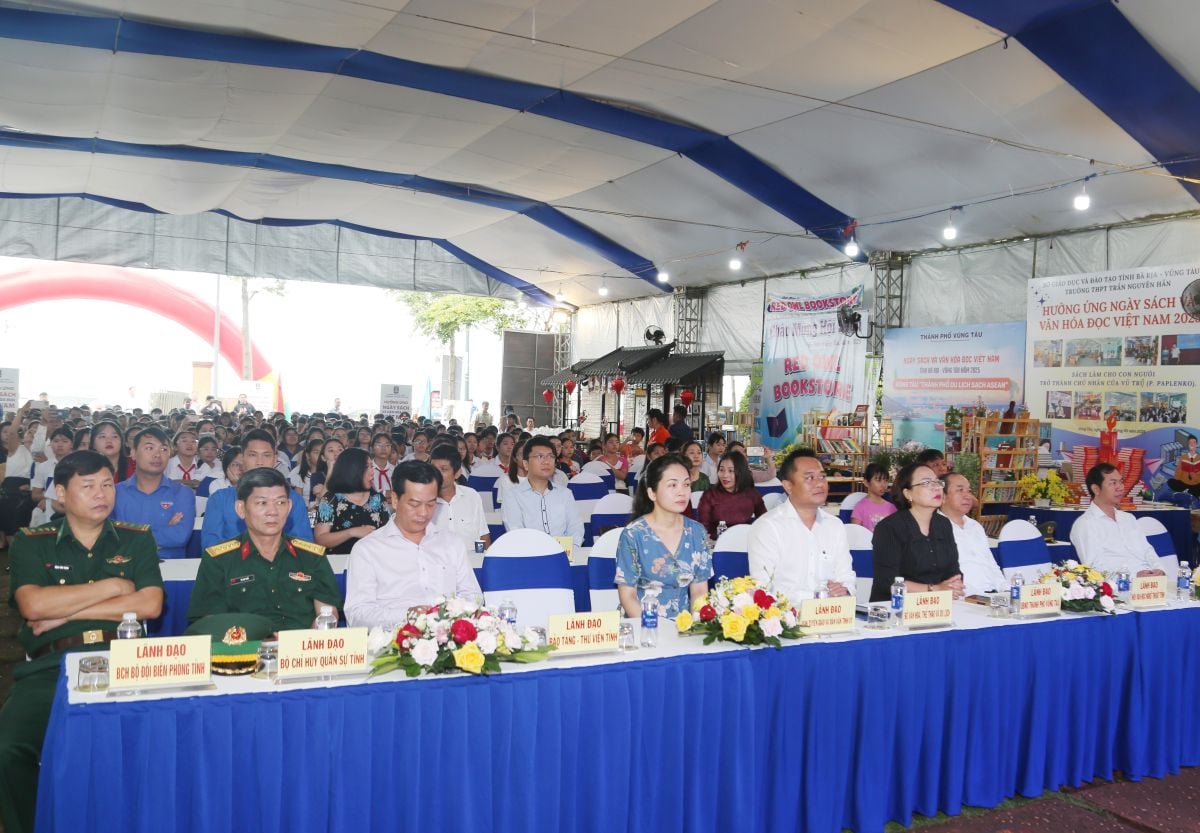 Các đại biểu tham dự lễ hưởng ứng Ngày Sách và Văn hóa đọc Việt Nam lần thứ 4 năm 2025. Ảnh: Ban tổ chức.