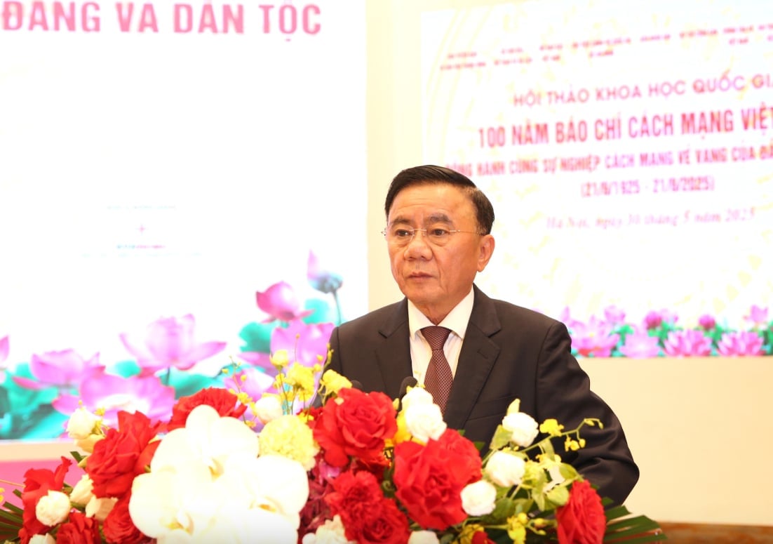Thường trực Ban Bí thư Trần Cẩm Tú phát biểu tại Hội thảo. Ảnh: Nguyễn Hoàng. Thường trực Ban Bí thư Trần Cẩm Tú phát biểu tại Hội thảo. Ảnh: Nguyễn Hoàng.