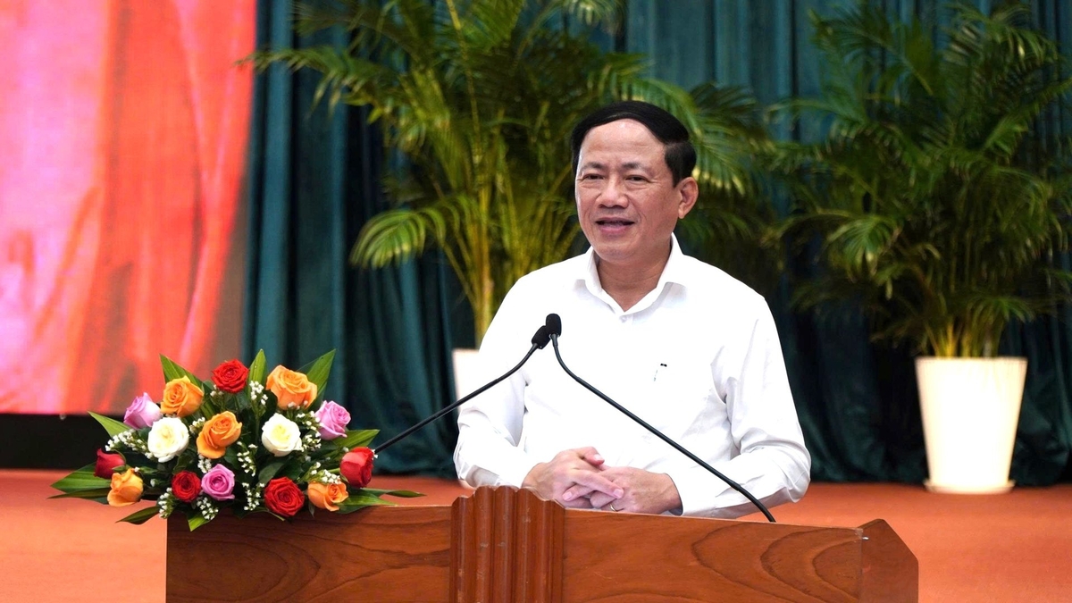 Ông Phạm Anh Tuấn, Chủ tịch UBND tỉnh Bình Định, phát biểu tại hội nghị. Ảnh: BTC. Ông Phạm Anh Tuấn, Chủ tịch UBND tỉnh Bình Định, phát biểu tại hội nghị. Ảnh: BTC.