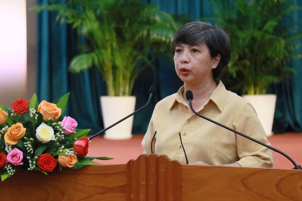Bà Nguyễn Thị Tố Trân, Phó Gi ám đốc Sở Nông nghiệp và Môi trường Bình Định phát biểu tại hội nghị. Ảnh: BTC. Bà Nguyễn Thị Tố Trân, Phó Gi ám đốc Sở Nông nghiệp và Môi trường Bình Định phát biểu tại hội nghị. Ảnh: BTC.