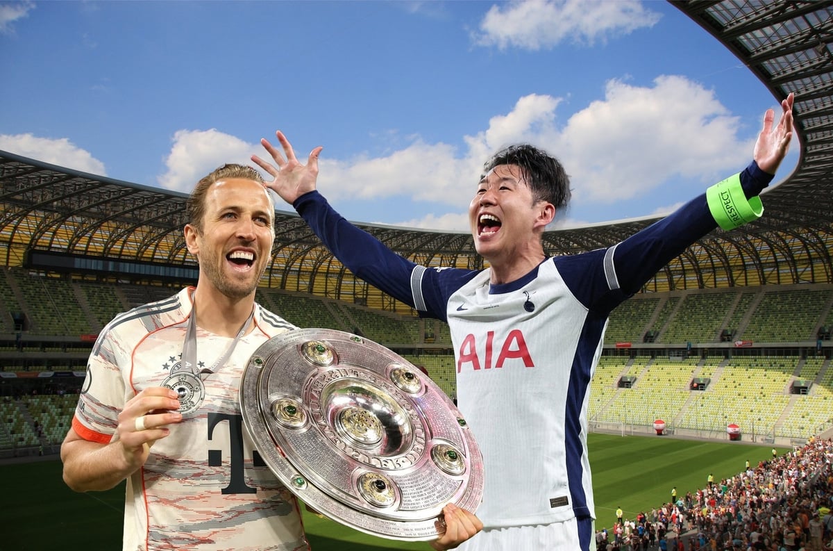 Niềm vui của Harry Kane và Son Heung Min sau khi giành danh hiệu lớn đầu tiên trong đời cầu thủ. Ảnh minh hoạ. Niềm vui của Harry Kane và Son Heung Min sau khi giành danh hiệu lớn đầu tiên trong đời cầu thủ. Ảnh minh hoạ.