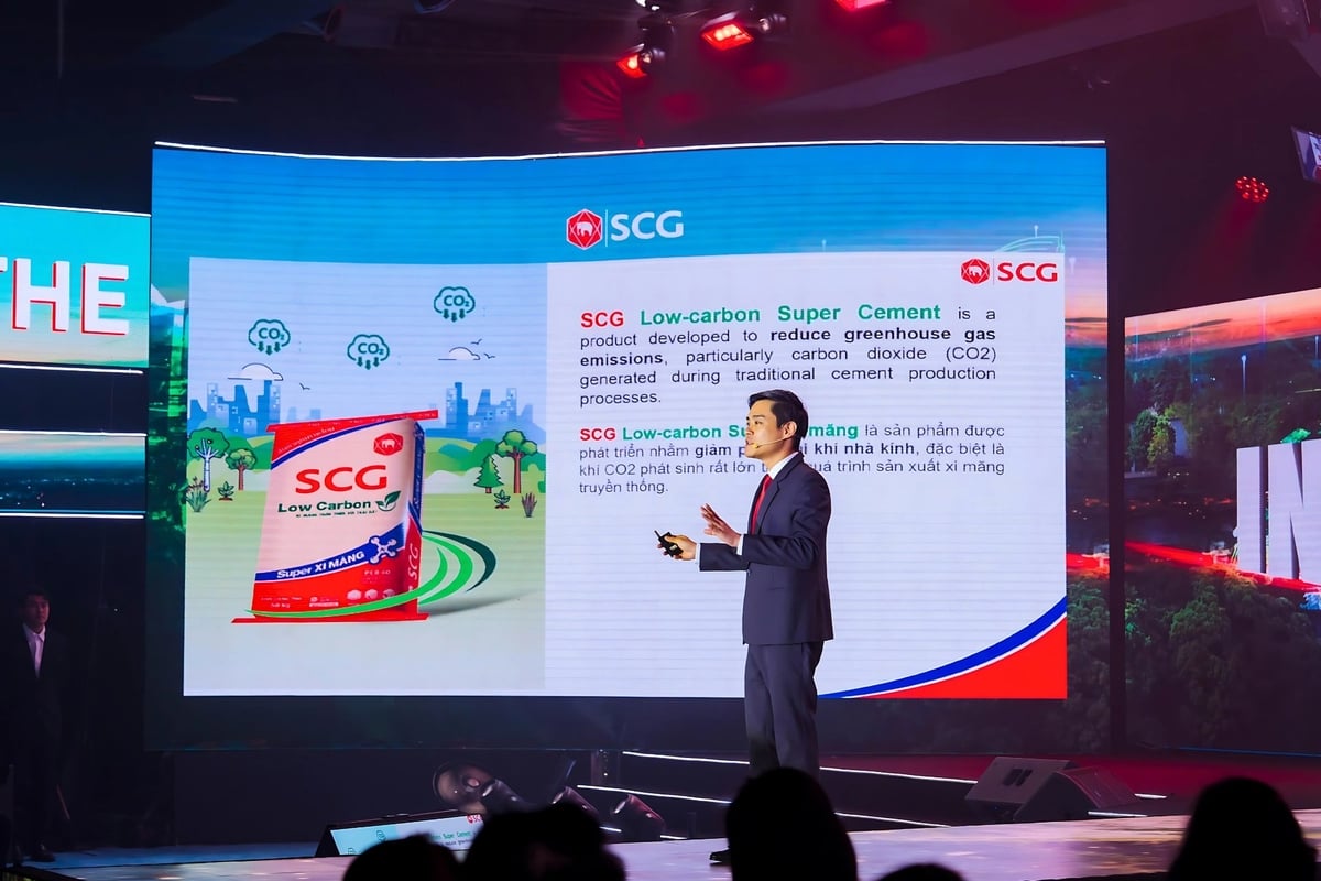 SCG ra mắt bao bì mới cho xi măng carbon thấp tại miền Trung, đáp ứng nhu cầu xanh của thị trường đang có xu hướng gia tăng nhu cầu. Ảnh: SCG. SCG ra mắt bao bì mới cho xi măng carbon thấp tại miền Trung, đáp ứng nhu cầu xanh của thị trường đang có xu hướng gia tăng nhu cầu. Ảnh: SCG.