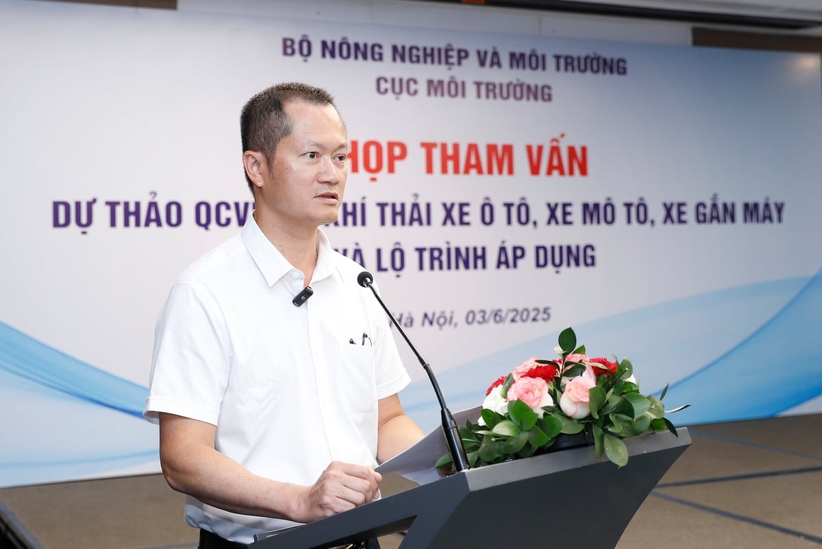 Ông Lê Hoài Nam, Phó Cục trưởng Cục Môi trường, Bộ Nông nghiệp và Môi trường. Ảnh: Khương Trung. Ông Lê Hoài Nam, Phó Cục trưởng Cục Môi trường, Bộ Nông nghiệp và Môi trường. Ảnh: Khương Trung.