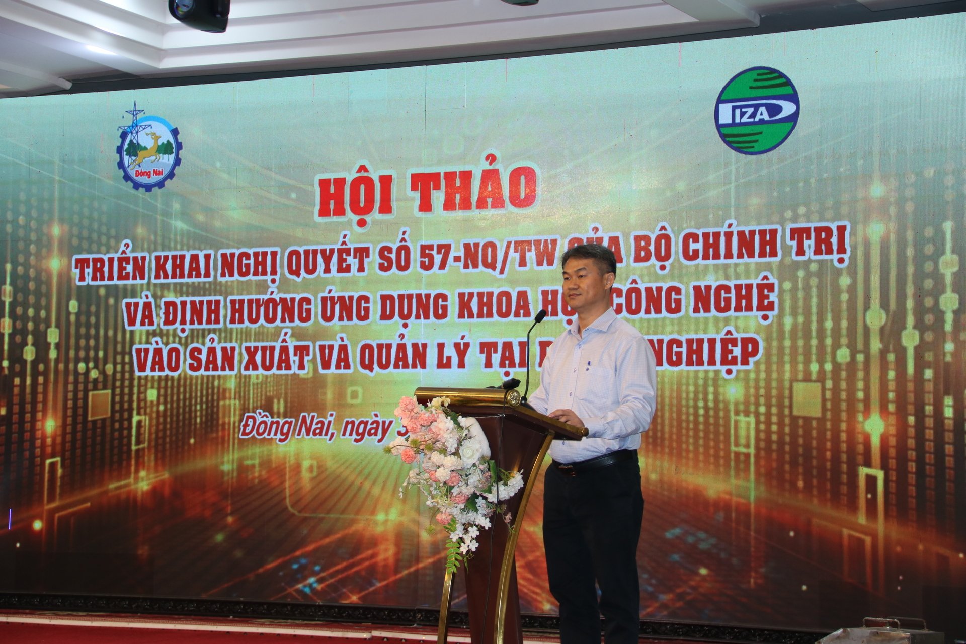 Ông Nguyễn Trí Phương, Trưởng Ban quản lý Các khu công nghiệp Đồng Nai cam kết đồng hành cùng doanh nghiệp trong chuyển đổi số. Ảnh: Nestlé.