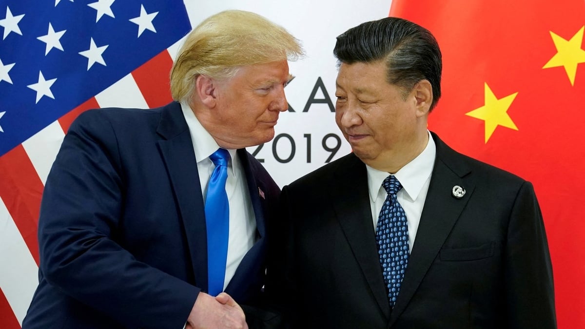 Tổng thống Mỹ Donald Trump và Chủ tịch Trung Quốc Tập Cận Bình. Ảnh: Getty.