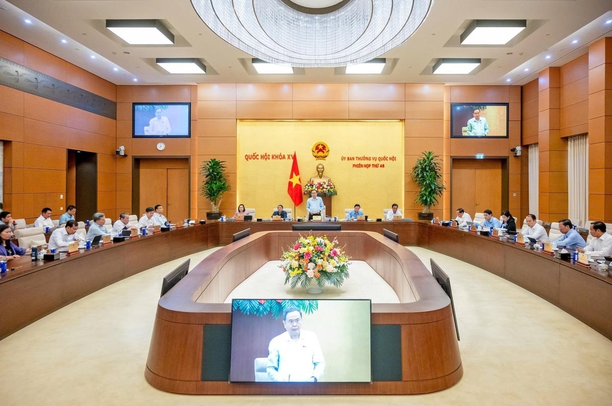 Quang cảnh khai mạc Phiên họp thứ 46 của Ủy ban Thường vụ Quốc hội. Ảnh: Phạm Thắng. Quang cảnh khai mạc Phiên họp thứ 46 của Ủy ban Thường vụ Quốc hội. Ảnh: Phạm Thắng.