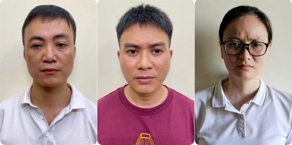 Các đối tượng (từ trái sang phải): Lương Đình Quân, Lê Ngọc Tùng, Bùi Thị Thúy. Ảnh: Bộ Công an. Các đối tượng (từ trái sang phải): Lương Đình Quân, Lê Ngọc Tùng, Bùi Thị Thúy. Ảnh: Bộ Công an.