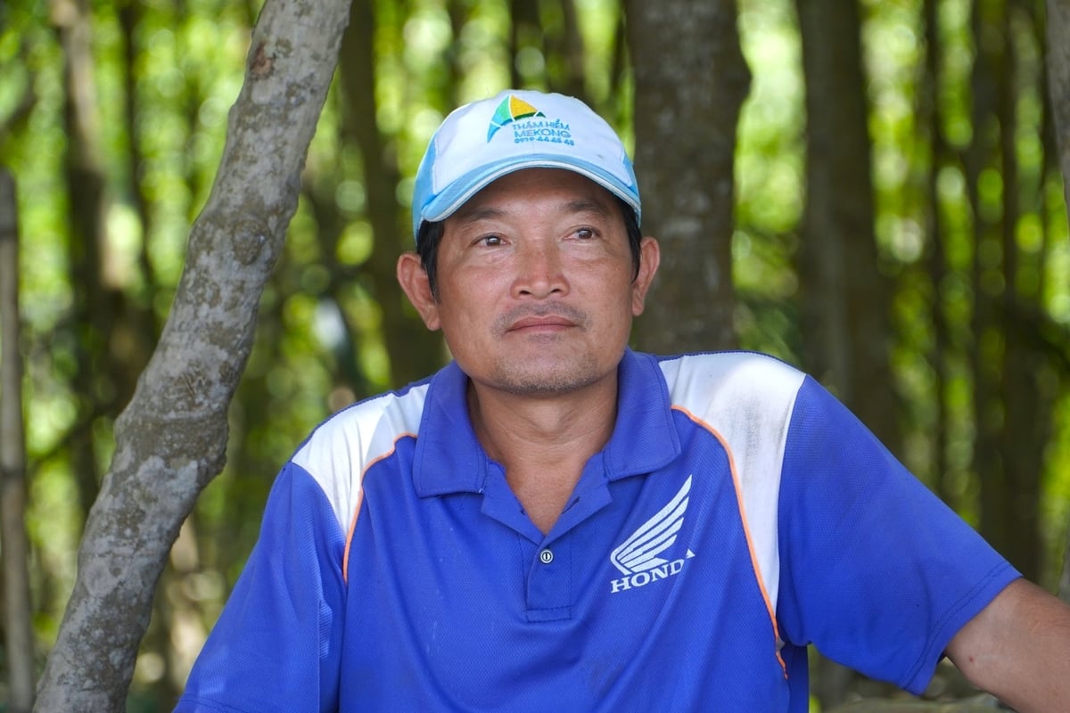 Anh Trương Văn Dũng ở xã An Thạnh 3, huyện Cù Lao Dung (Sóc Trăng) là người tiên phong phát triển mô hình du lịch sinh thái trên địa bàn huyện. Ảnh: Kim Anh. Anh Trương Văn Dũng ở xã An Thạnh 3, huyện Cù Lao Dung (Sóc Trăng) là người tiên phong phát triển mô hình du lịch sinh thái trên địa bàn huyện. Ảnh: Kim Anh.