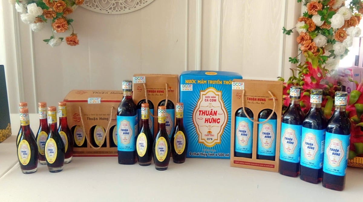 Nước mắm truyền thống đạt OCOP của tỉnh Bình Thuận rất được người tiêu dùng trong và ngoài nước ưa chuộng. Ảnh: HB. Nước mắm truyền thống đạt OCOP của tỉnh Bình Thuận rất được người tiêu dùng trong và ngoài nước ưa chuộng. Ảnh: HB.