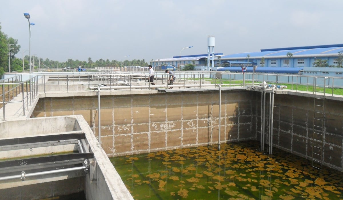 Một góc hệ thống xử lý nước thải tập trung tại KCN Tân Phú Thạnh, giai đoạn 1 (huyện Châu Thành A, tỉnh Hậu Giang). Ảnh: Lê Hùng. Một góc hệ thống xử lý nước thải tập trung tại KCN Tân Phú Thạnh, giai đoạn 1 (huyện Châu Thành A, tỉnh Hậu Giang). Ảnh: Lê Hùng.