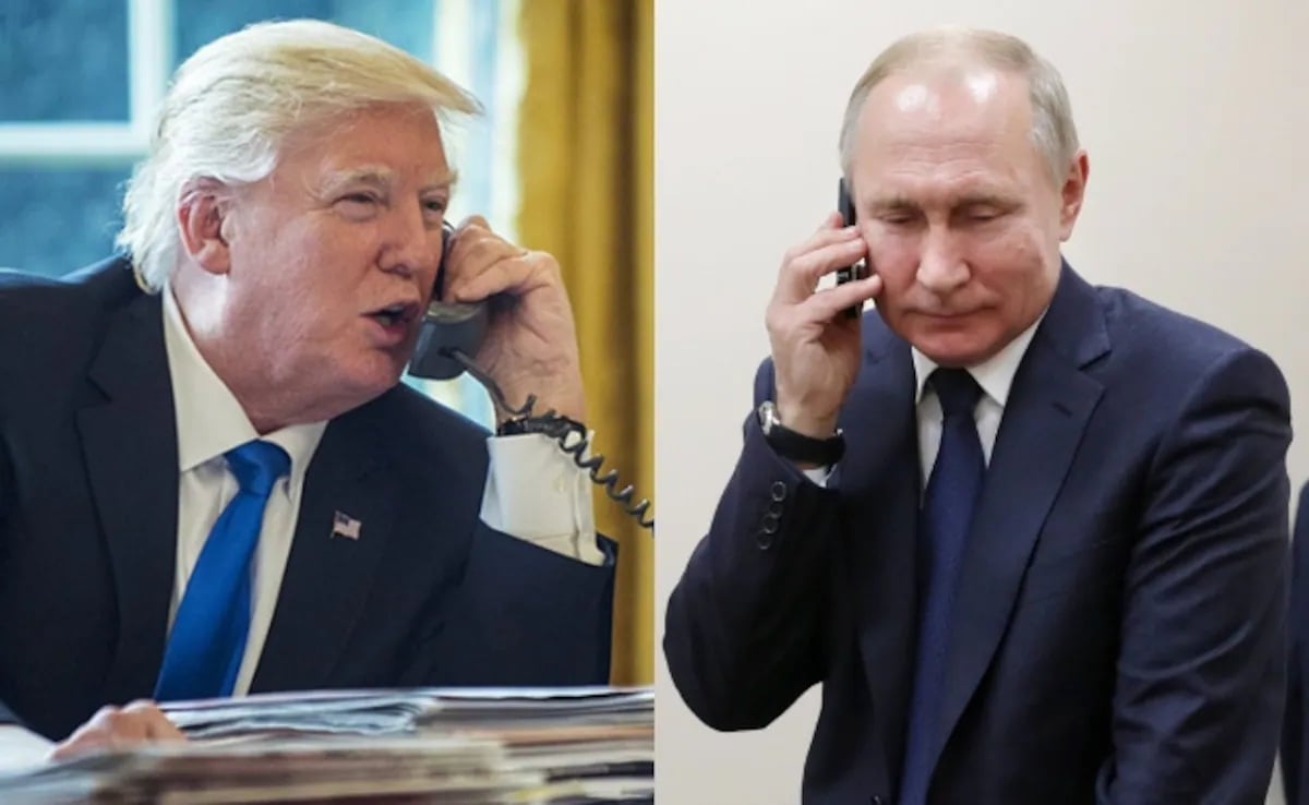 Tổng thống Mỹ Donald Trump và Tổng thống Nga Vladimir Putin đã có cuộc điện đàm bất ngờ hôm 4/6. Ảnh: Getty. Tổng thống Mỹ Donald Trump và Tổng thống Nga Vladimir Putin đã có cuộc điện đàm bất ngờ hôm 4/6. Ảnh: Getty.