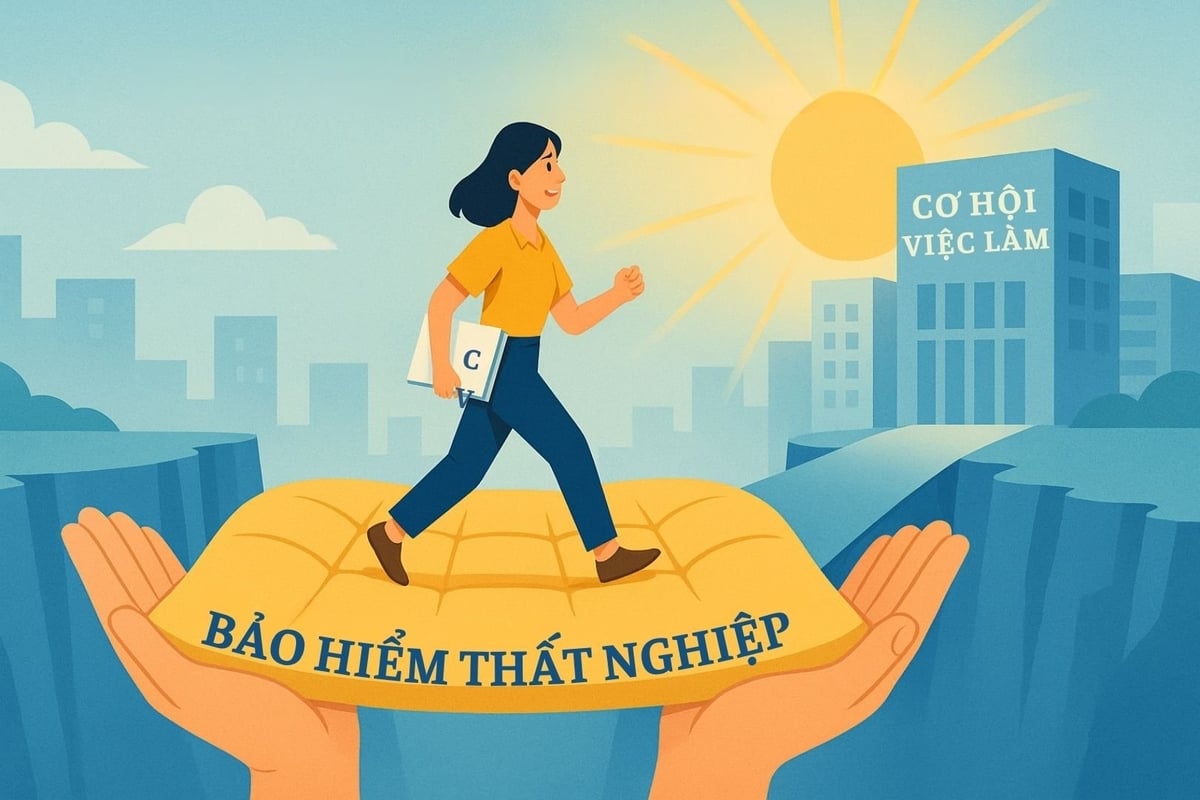 Bảo hiểm thất nghiệp không chỉ là nguồn trợ cấp tài chính, mà còn là bệ đỡ giúp người lao động vượt qua giai đoạn mất việc, từng bước tái hòa nhập thị trường lao động. Ảnh: Minh Toàn. Bảo hiểm thất nghiệp không chỉ là nguồn trợ cấp tài chính, mà còn là bệ đỡ giúp người lao động vượt qua giai đoạn mất việc, từng bước tái hòa nhập thị trường lao động. Ảnh: Minh Toàn.