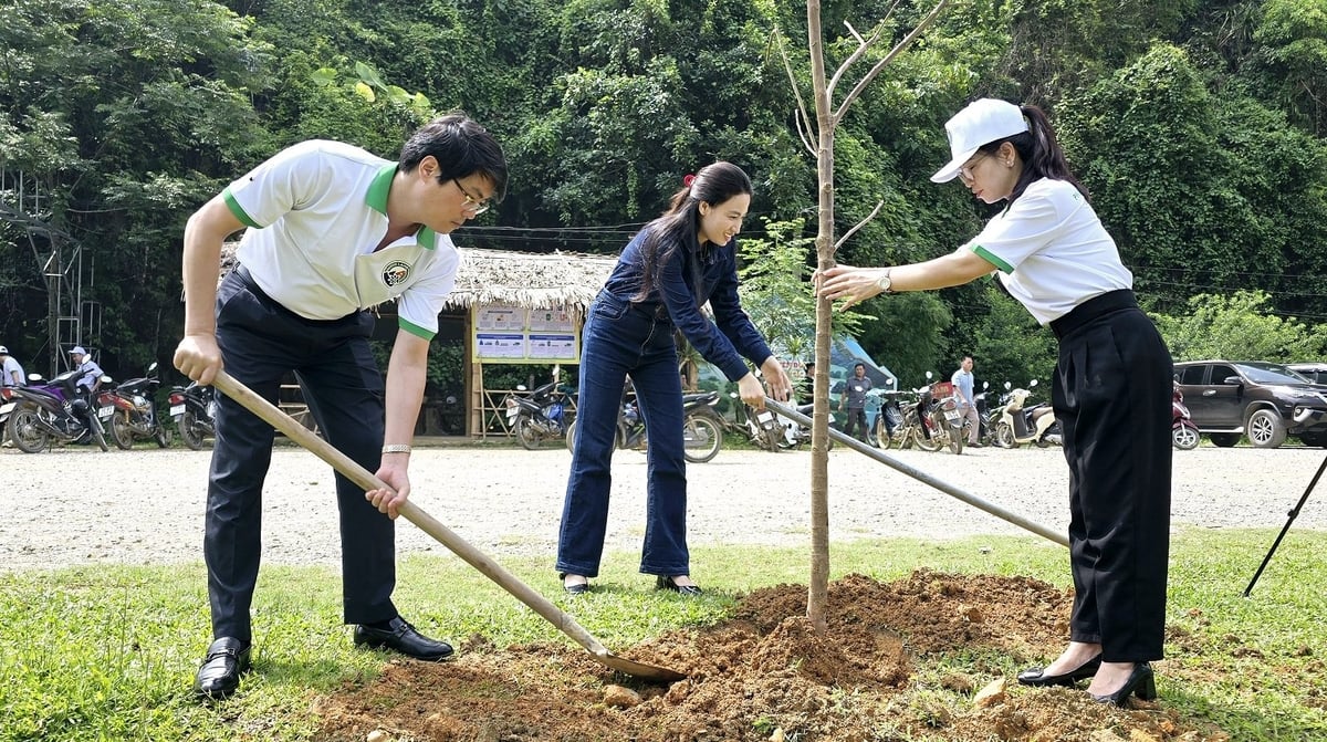 Trồng cây tại xã Hữu Liên, huyện Hữu Lũng. Ảnh: Hoàng Nghĩa. Trồng cây tại xã Hữu Liên, huyện Hữu Lũng. Ảnh: Hoàng Nghĩa.