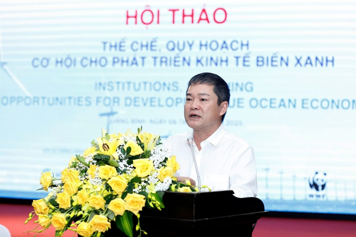 Ông Phan Phong Phú, Phó Chủ tịch UBND tỉnh Quảng Bình phát biểu tại hội thảo. Ảnh: Khương Trung. Ông Phan Phong Phú, Phó Chủ tịch UBND tỉnh Quảng Bình phát biểu tại hội thảo. Ảnh: Khương Trung.