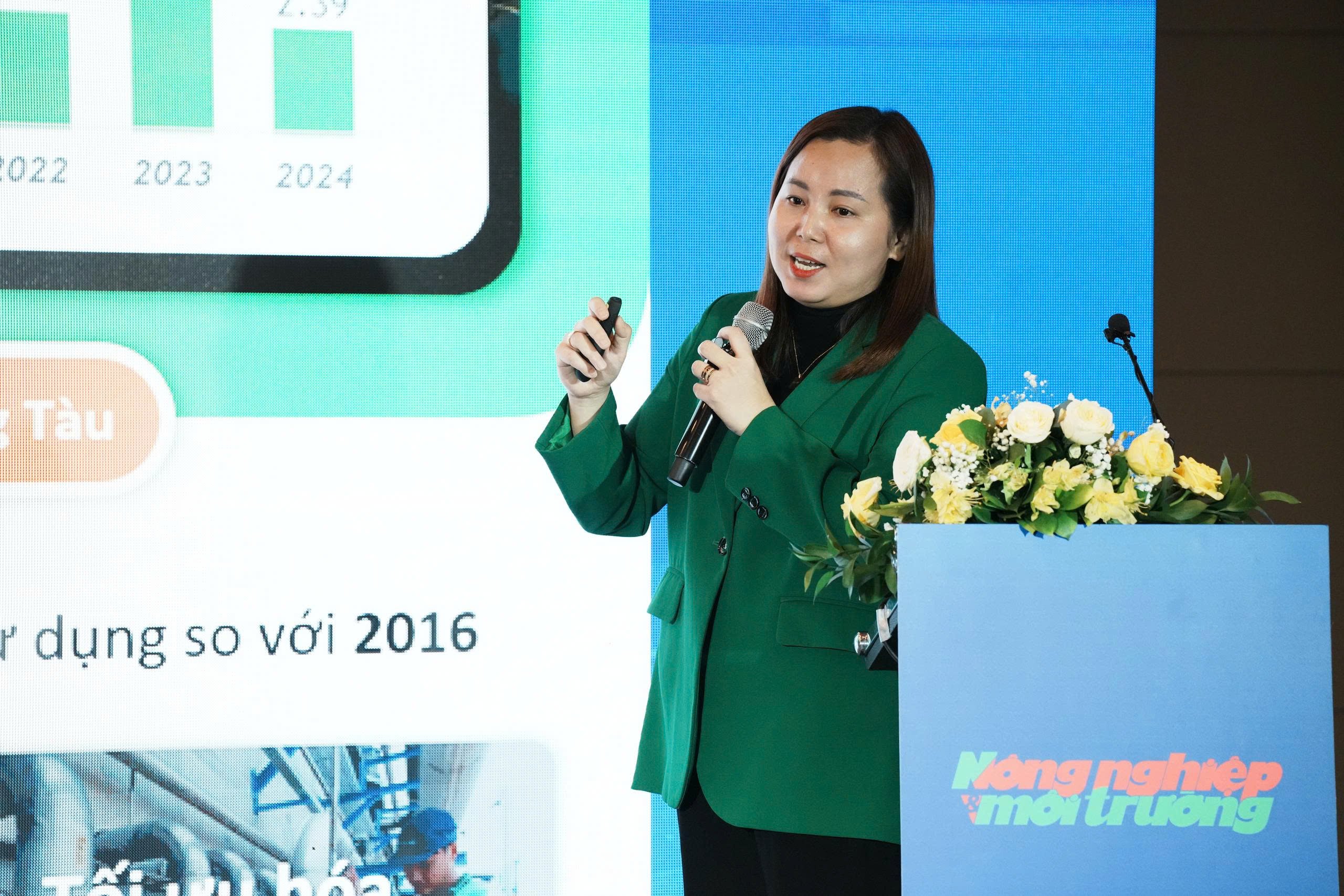 Bà Phạm Thị Trúc Thanh - Giám đốc Phát triển Bền vững Công ty TNHH Nhà máy Bia HEINEKEN Việt Nam. Ảnh: Trần Phi.