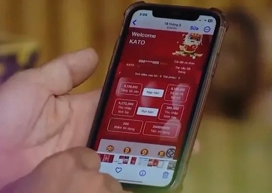 Hình thức lừa đảo, các đối tượng đã sử dụng ứng dụng KATO để kêu gọi người dân nạp tiền với cam kết trả lãi cao, hoàn vốn nhanh. Ảnh: Công an tỉnh Hải Dương. Hình thức lừa đảo, các đối tượng đã sử dụng ứng dụng KATO để kêu gọi người dân nạp tiền với cam kết trả lãi cao, hoàn vốn nhanh. Ảnh: Công an tỉnh Hải Dương.