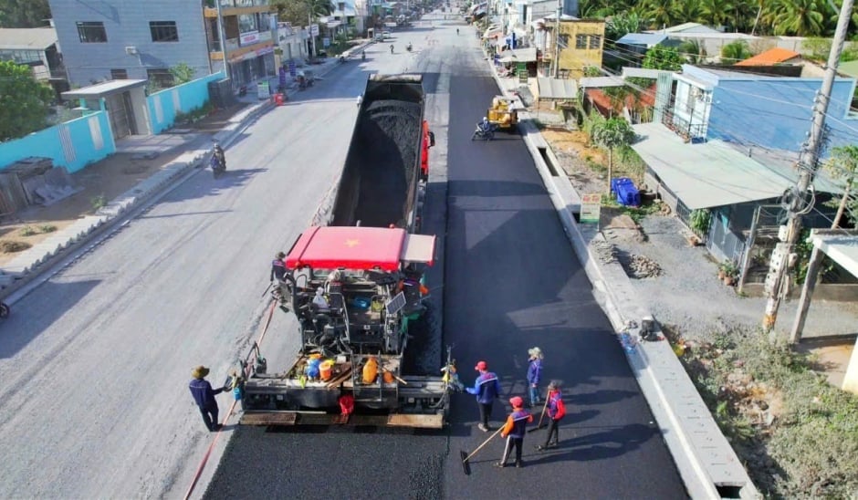 Công nhân đẩy nhanh tiến độ thi công sớm hoàn thành dự án cầu Rạch Miễu 2. Ảnh: Thanh Bạch. Công nhân đẩy nhanh tiến độ thi công sớm hoàn thành dự án cầu Rạch Miễu 2. Ảnh: Thanh Bạch.