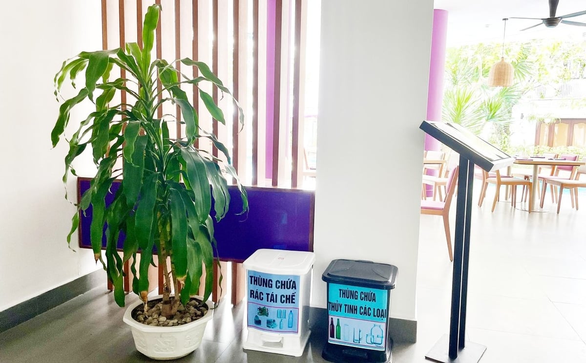 Nhiều khách sạn tại TP Huế nỗ lực giảm nhựa, góp phần phát triển du lịch xanh. Ảnh: V.D Nhiều khách sạn tại TP Huế nỗ lực giảm nhựa, góp phần phát triển du lịch xanh. Ảnh: V.D
