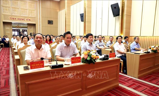 Tỉnh ủy Hưng Yên công bố Nghị quyết số 59 về nhân sự chủ chốt các xã, phường mới sau hợp nhất. Ảnh: TTXVN. Tỉnh ủy Hưng Yên công bố Nghị quyết số 59 về nhân sự chủ chốt các xã, phường mới sau hợp nhất. Ảnh: TTXVN.