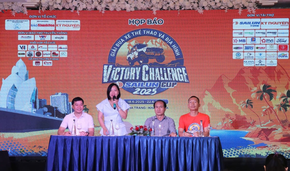 Báo Khánh Hòa tổ chức họp báo giải đua xe thể thao và địa hình Victory Challenge Sailun Cup 2025. Ảnh: MP. Báo Khánh Hòa tổ chức họp báo giải đua xe thể thao và địa hình Victory Challenge Sailun Cup 2025. Ảnh: MP.