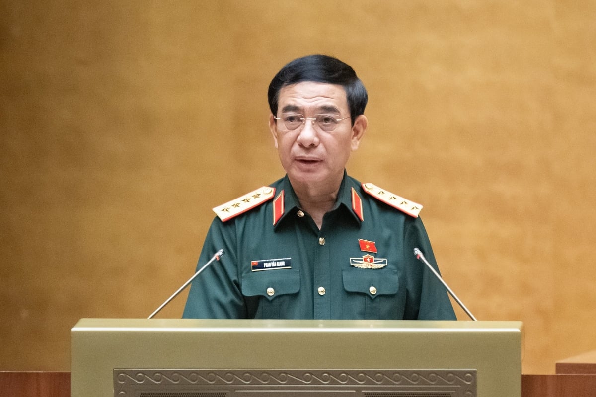 Đại tướng, Bộ trưởng Bộ Quốc phòng Phan Văn Giang. Ảnh: Quochoi. Đại tướng, Bộ trưởng Bộ Quốc phòng Phan Văn Giang. Ảnh: Quochoi.