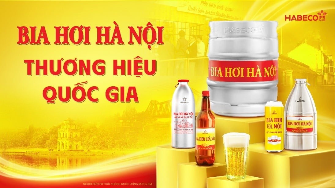 Bia Hơi Hà Nội – Tự Hào Thương Hiệu Quốc Gia. Ảnh: HABECO. Bia Hơi Hà Nội – Tự Hào Thương Hiệu Quốc Gia. Ảnh: HABECO.