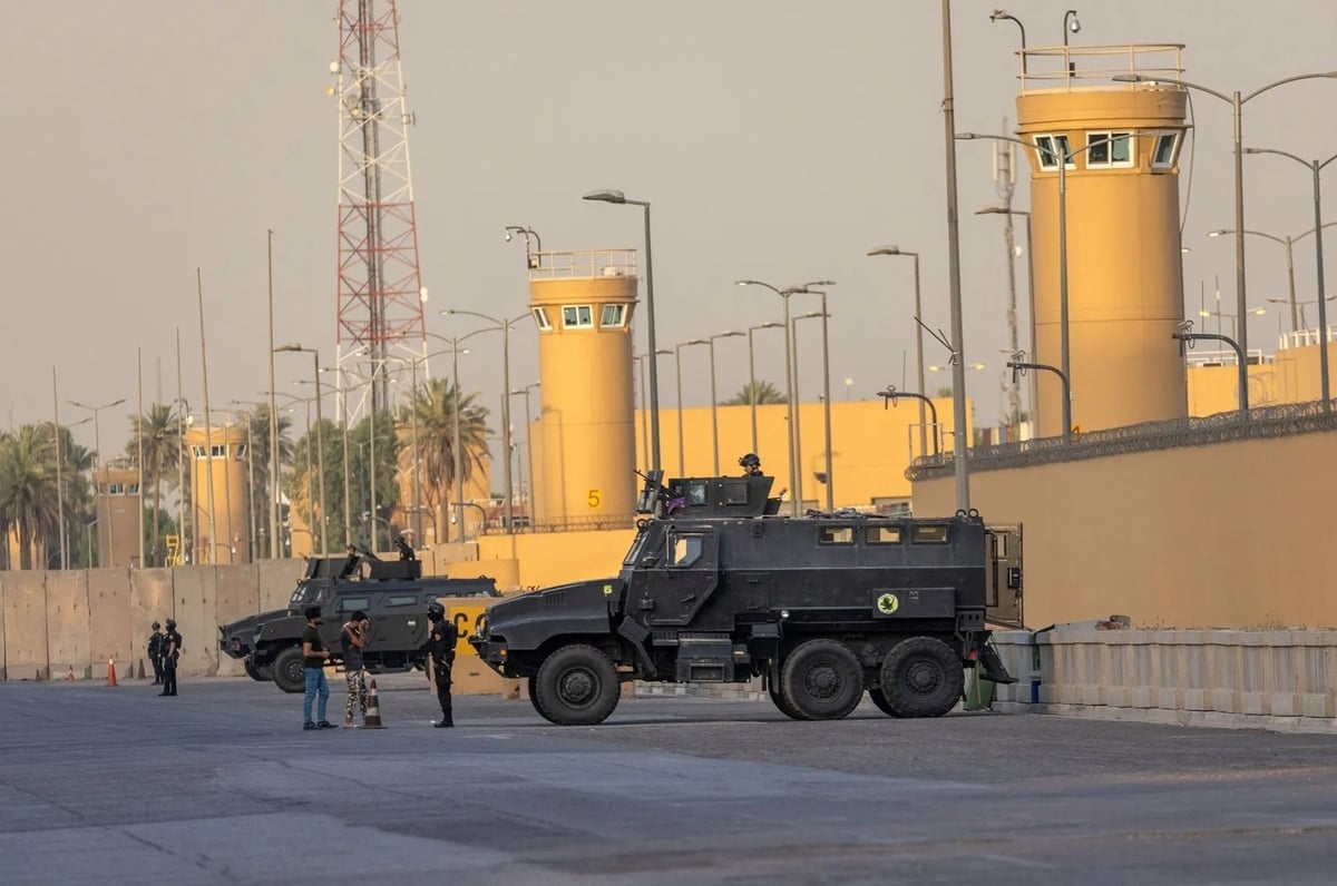 Đại sứ quán Hoa Kỳ tại Baghdad, Iraq. Ảnh: Getty. Đại sứ quán Hoa Kỳ tại Baghdad, Iraq. Ảnh: Getty.