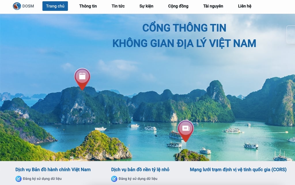 Các Bộ, ngành, địa phương và các tổ chức, cá nhân có thể truy cập trang web https://vnsdi.monre.gov.vn/home của Trung tâm Hạ tầng dữ liệu không gian địa lý để tra cứu thông tin cần thiết. Ảnh: VNSDI. Các Bộ, ngành, địa phương và các tổ chức, cá nhân có thể truy cập trang web https://vnsdi.monre.gov.vn/home của Trung tâm Hạ tầng dữ liệu không gian địa lý để tra cứu thông tin cần thiết. Ảnh: VNSDI.