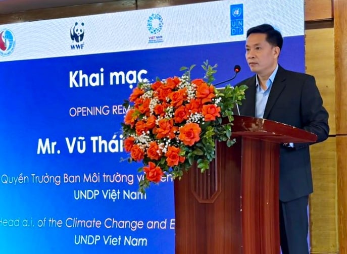 Ông Vũ Thái Trường, Quyền Trưởng phòng Biến đổi khí hậu và Môi trường UNDP Việt Nam. Ảnh: DL. Ông Vũ Thái Trường, Quyền Trưởng phòng Biến đổi khí hậu và Môi trường UNDP Việt Nam. Ảnh: DL.