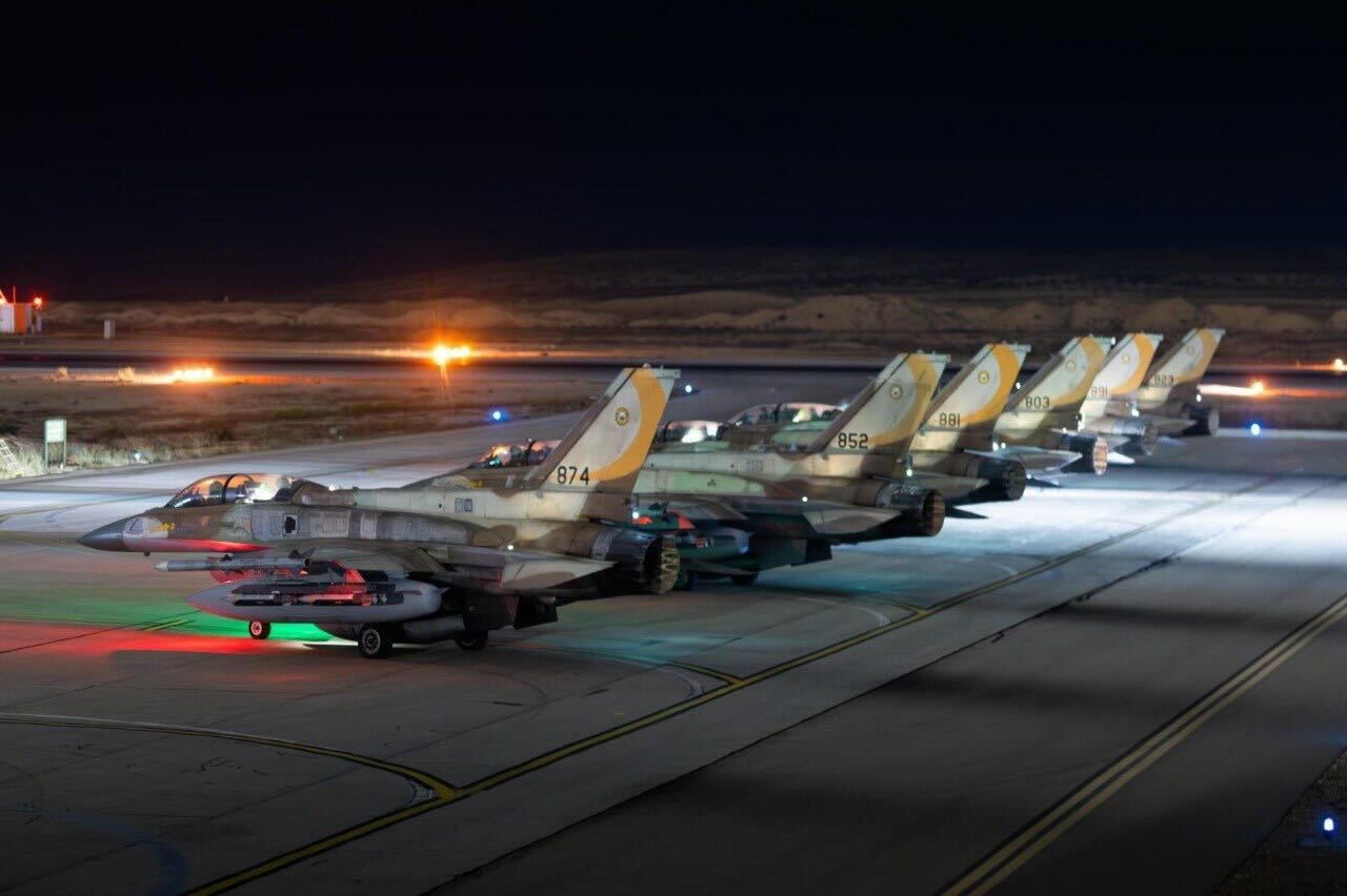 Lực lượng Phòng vệ Israel (IDF) công bố các tiêm kích F-16, được cho là đã được sử dụng trong chiến dịch tấn công nhằm vào Iran. Ảnh: IDF. Lực lượng Phòng vệ Israel (IDF) công bố các tiêm kích F-16, được cho là đã được sử dụng trong chiến dịch tấn công nhằm vào Iran. Ảnh: IDF.