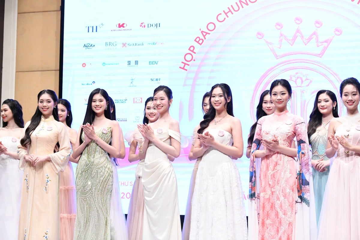Các thí sinh tại buổi họp báo. Ảnh: Ngọc Dinh. Các thí sinh tại buổi họp báo. Ảnh: Ngọc Dinh.