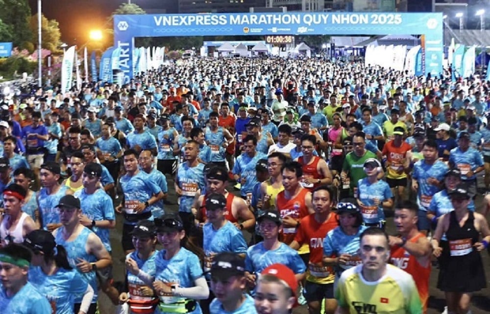 Hơn 12.000 vận động viên trong và ngoài nước tham gia giải chạy VnExpress Marathon Quy Nhơn 2025. Ảnh: BTC. Hơn 12.000 vận động viên trong và ngoài nước tham gia giải chạy VnExpress Marathon Quy Nhơn 2025. Ảnh: BTC.