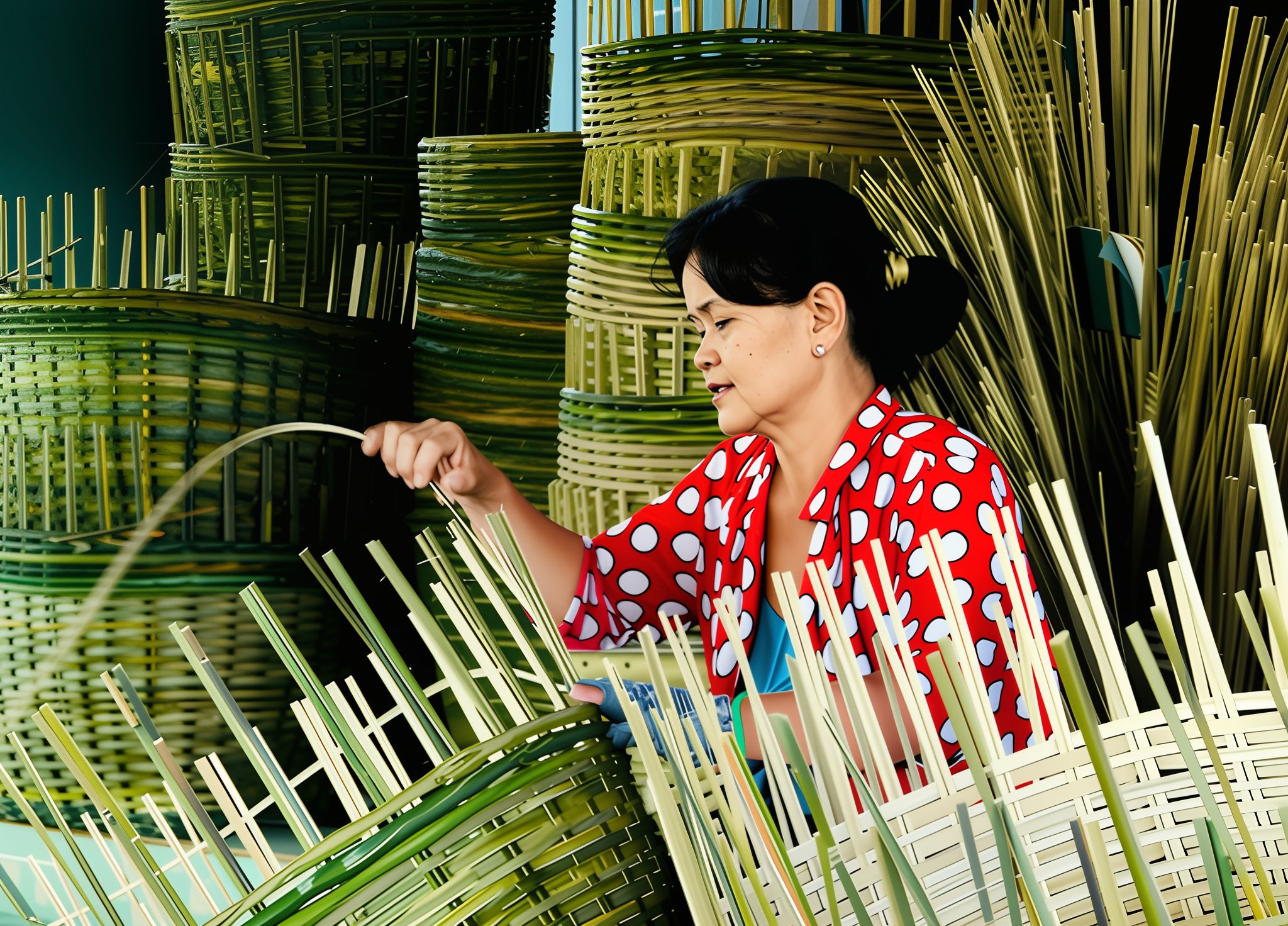 Các làng nghề truyền thống ở Ngã Bảy không chỉ lưu giữ giá trị văn hóa bản địa mà còn góp phần phát triển du lịch cộng đồng. Ảnh: Hồ Thảo. Các làng nghề truyền thống ở Ngã Bảy không chỉ lưu giữ giá trị văn hóa bản địa mà còn góp phần phát triển du lịch cộng đồng. Ảnh: Hồ Thảo.