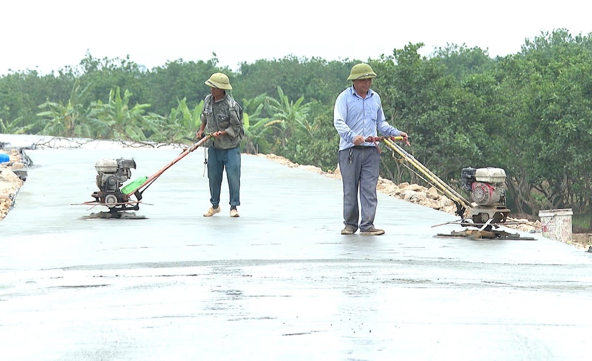 Tổng kinh phí cho toàn bộ các hạng mục tu bổ, nâng cấp đê điều tại huyện Thanh Hà là 135,5 tỷ đồng. Ảnh: Phạm Hiếu. Tổng kinh phí cho toàn bộ các hạng mục tu bổ, nâng cấp đê điều tại huyện Thanh Hà là 135,5 tỷ đồng. Ảnh: Phạm Hiếu.