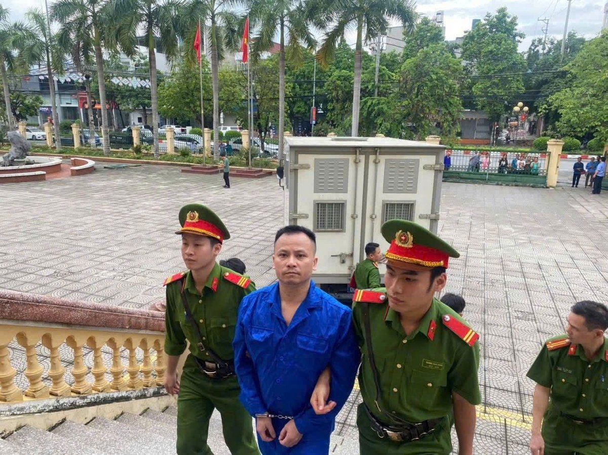 Bị cáo Hà Công Thành. Ảnh: Công an tỉnh Hòa Bình. Bị cáo Hà Công Thành. Ảnh: Công an tỉnh Hòa Bình.