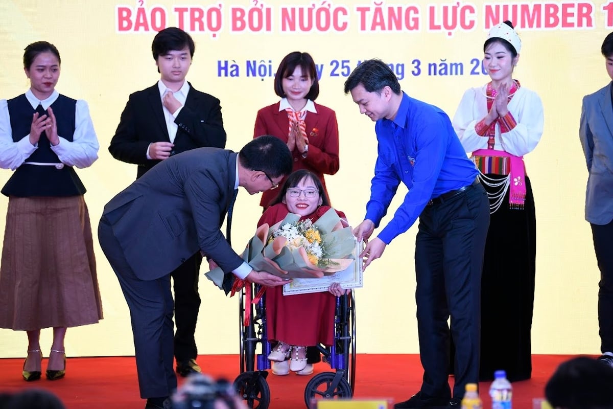 Nguyễn Thị Ngọc Tâm tại lễ trao giải 'Bền Đam Mê' tổ chức ngày 25/03 vừa qua. Ảnh: Tân Hiệp Phát. Nguyễn Thị Ngọc Tâm tại lễ trao giải 'Bền Đam Mê' tổ chức ngày 25/03 vừa qua. Ảnh: Tân Hiệp Phát.