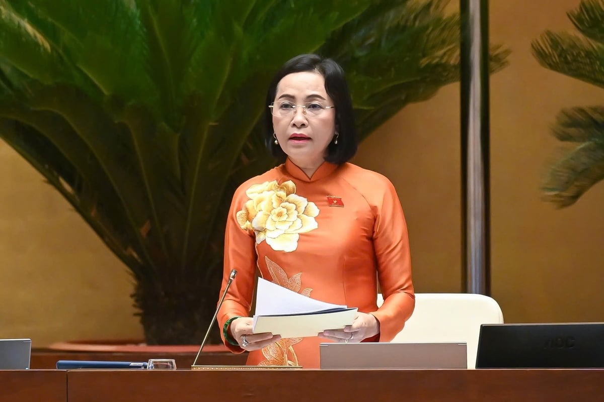 Phó Chủ tịch Quốc hội Nguyễn Thị Thanh điều hành phiên họp. Ảnh: Quốc hội.
